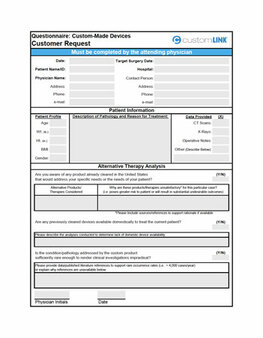 Order form